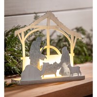 Nativity, LED Wood and Metal Table Decor
