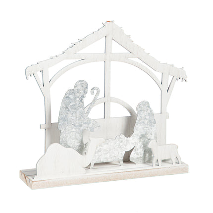 Nativity, LED Wood and Metal Table Decor