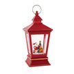 LED Musical Red Water Lantern with Holiday Scene