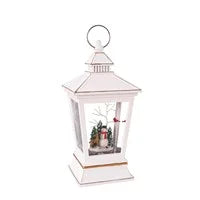 LED Musical White Water Lantern with Holiday Scene