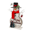 LED Snowman with Sentiment Table Decor