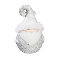 Terracotta Santa or Snowman with Crackle Effect -Tabletop Décor
