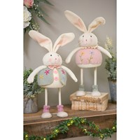 Bunny Boy and Girl Set of 2 Figurines