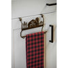 Metal Farmhouse Over the Cabinet Towel Holder