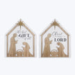 Wood Nativity Standing Sign
