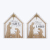 Wood Nativity Standing Sign