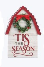 Christmas Wooden Barn Shaped Table Decor