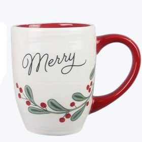 Merry or Bright Ceramic Christmas Mug