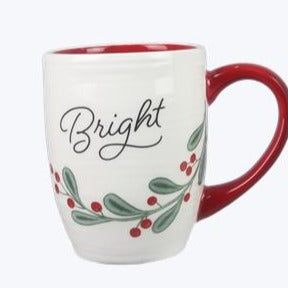 Merry or Bright Ceramic Christmas Mug