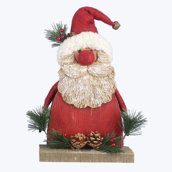 Wood Santa Table Decor