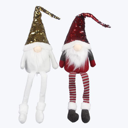 Fabric Christmas Gnome Shelf Sitter