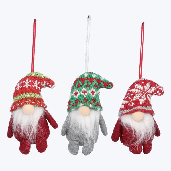 Fabric Christmas gnome Ornaments