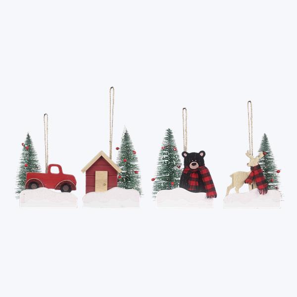 Wooden Christmas Ornaments/Table Decor