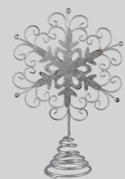 Metal Snowflake Tabletop Decor/Tree Topper