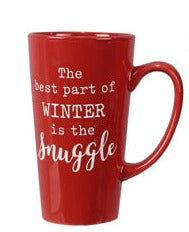 Winter Snuggle Tall Red 16 oz Mug