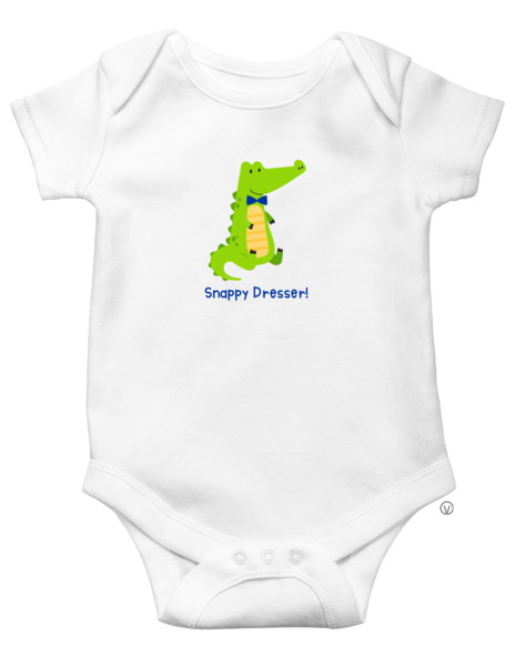 Ripples Alligator Diaper Shirt