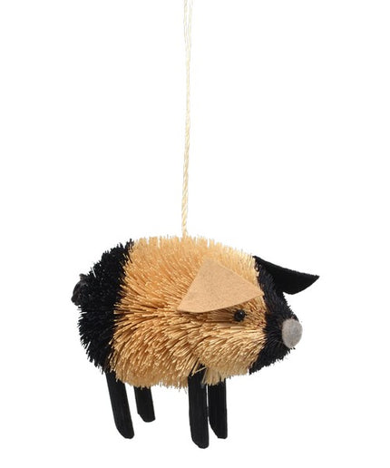 Pig Brushart Ornament