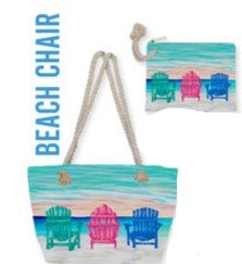 Beach Chair Ocean Cove Tote or Salty Dog Bikini Bag