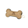 Natural Leather Bone Dog Toy-by Tall Tails