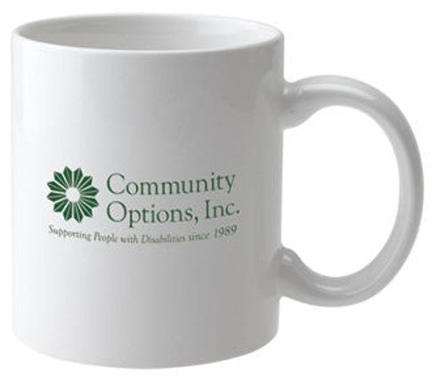 White Community Options Mug