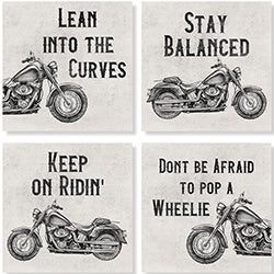 Motorcycle Coaster Set-4 Pieces