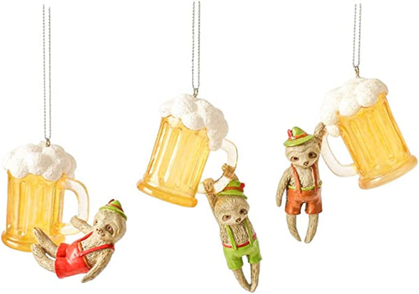 Drinking Sloth Ornament