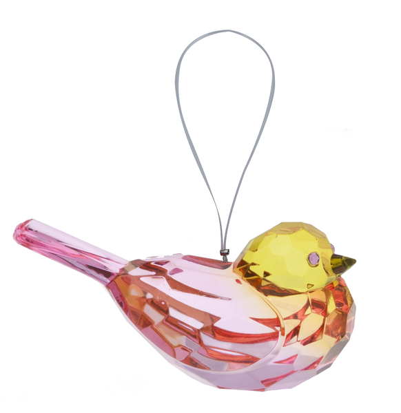 Hanging Two-Tone  Acrylic Birds-3.25