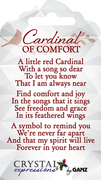 Acrylic Cardinal of Comfort Ornament