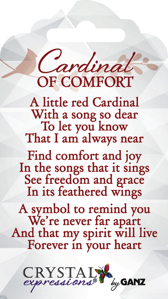 Crystal Expression Cardinal of Comfort Ornament