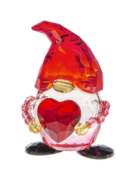 Love Gnome w/ Heart Figurine