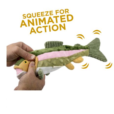 Animated Trout Dog Toy- by Tall Tails