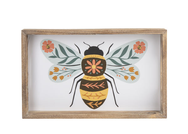Floral Large Rectangular Tray, Bee Small rectangular tray