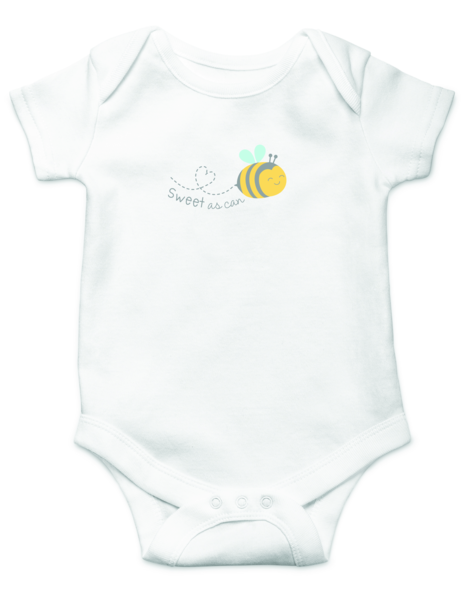 Sweet As Can Bee Diaper Shirt