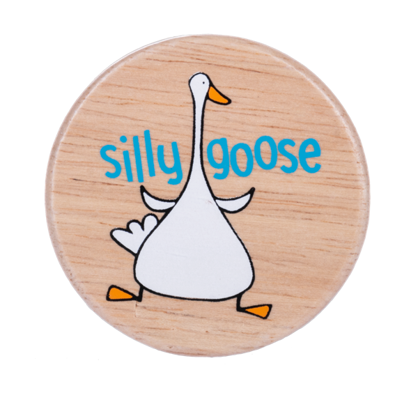 Silly Goose Wooden Rattle
