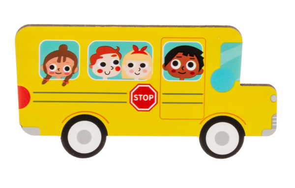 Wooden Transportation Layered Puzzle-12mo+