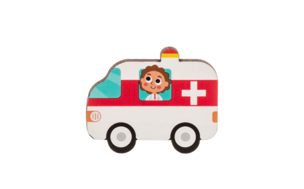 Wooden Transportation Layered Puzzle-12mo+