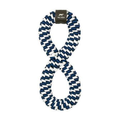 Navy Braided Infinity Tug Toy-by Tall Tails