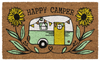 Happy Camper Coir Doormat