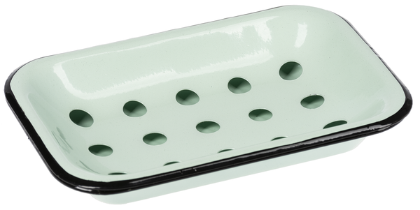 Layered 2-Piece Enamel Painted Soap Dish