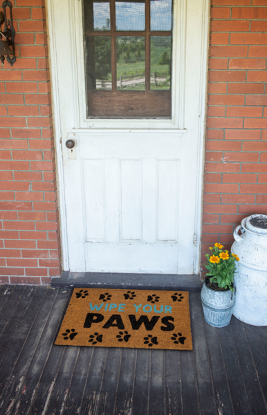 "Wipe Your Paws" Doormat