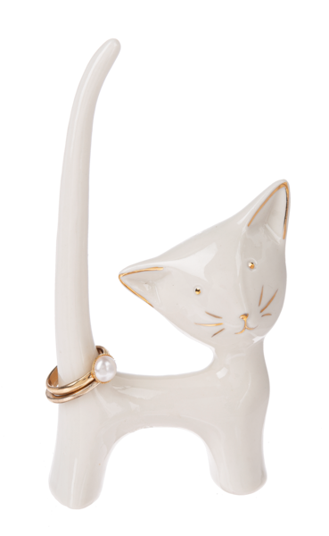 Porcelain Cat Ring Holder