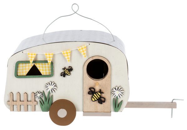 Bee & Flower Camper Birdhouse