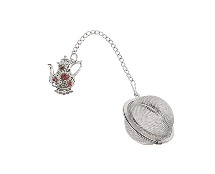 Charming Tea Infuser - Pink Roses Teapot