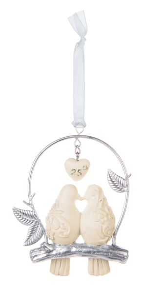 Love Bird Anniversary Ornament