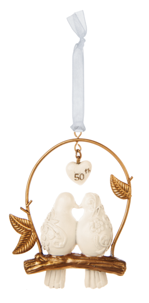Love Bird Anniversary Ornament