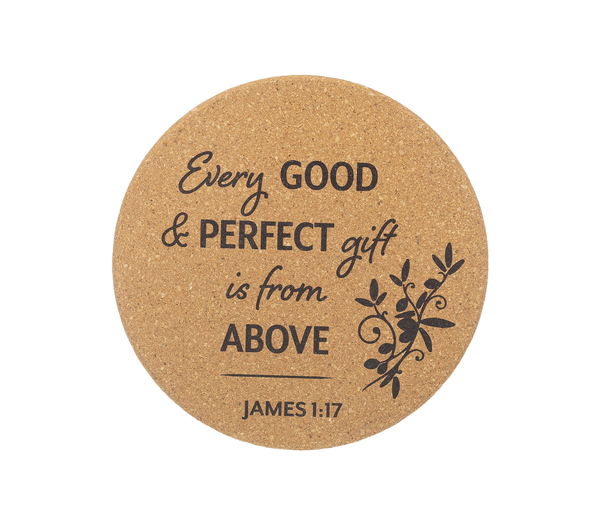 Our Daily Bread Round Cork Trivet