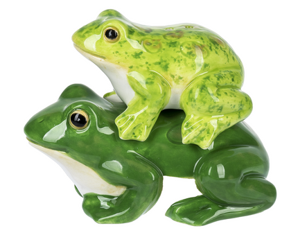 Stacking Salt & Pepper Shakers - Frogs