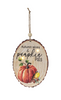 Painted Fall Light Up Ornaments-Faux Wood Slices-Choose from 6 Styles