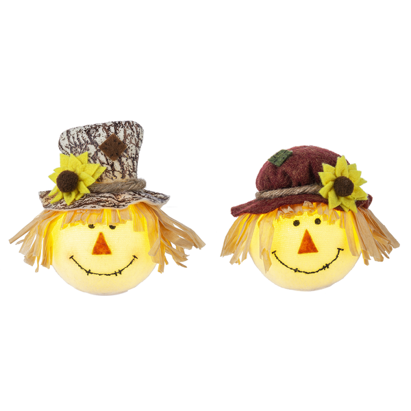 Light Up Scarecrow Head-Choose from 2 Styles