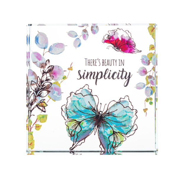 Modern Florals - Beveled Glass Blocks